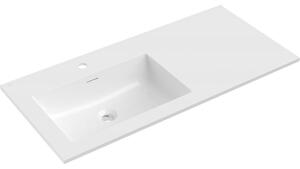 Mexen Otis balra beépíthető mosdó 101 x 46,5 cm, fehér fényes - 25181000L