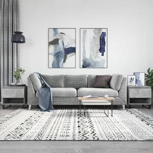 2 db betonszürke szerelt fa dohányzóasztal 50 x 46 x 50 cm