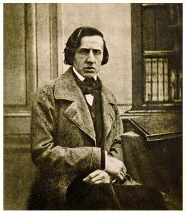Bisson Freres Studio, - Festmény reprodukció Frédéric Chopin, 1849, (35 x 40 cm)