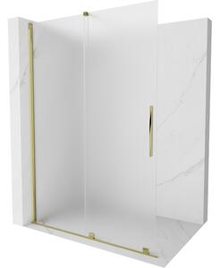 Mexen Velar toló zuhanyfal Walk-in 130 x 200 cm, matt 8 mm, arany - 871-130-000-33-50