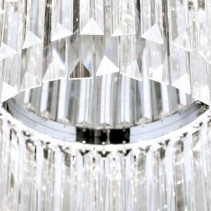 PRISM LED kristály mennyezeti lámpa, króm, d:55 cm