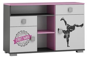 Streetdance Art ifjúsági szobabútor UV grafikával