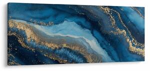 Kép - Kék márvány absztrakció (120x50 cm)