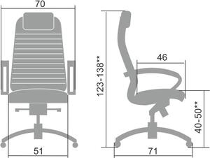 SAMURAI KL-1 vezetői irodai szék