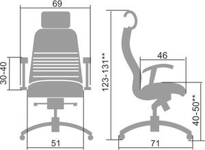 SAMURAI KL-3 vezetői irodai szék