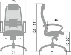 SAMURAI SL-1 vezetői irodai szék