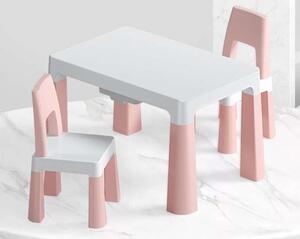 LittleONE by Pepita Dodo Asztal + 2db szék #rózsaszín-fehér