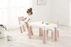 LittleONE by Pepita Dodo Asztal + 2db szék #rózsaszín-fehér