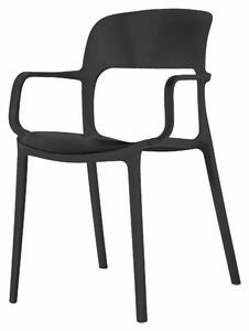 Fekete műanyag szék SAHA