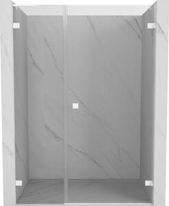Mexen Lunar-B L zuhanyajtó jobbos 120 cm, átlátszó, fehér - 832SL-120-050-20-00-P