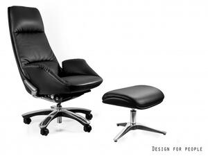 UNIQUE PATRON valódi bőr vezetői irodai szék
