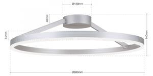 FLOAT LED mennyezeti lámpa, D: 60 cm