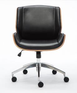 Forgó irodai szék, Ron, 66x100x60 cm, dió - fekete