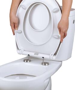 Kombinált Duroplaszt WC ülőke lassan lecsukódó fedéllel #fehér