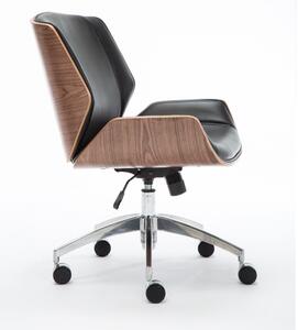Forgó irodai szék, Ron, 66x100x60 cm, dió - fekete