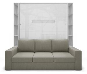 Invent függőleges lehajtható szekrényágy kanapéval és polccal 160 cm