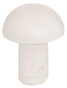 LED asztali lámpa FUNGHI 11,2 cm, fehér