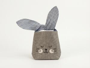 Naturo anyagzsák nyúl formájú, 14x14 cm - több változat Termék színe: Kék