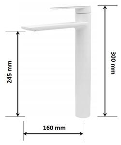 Gamma Aqua 3in1 magas mosdó + kádtölő csaptelep + zuhanyrózsa - fehér