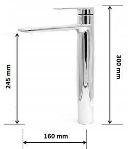 Gamma Aqua magasított fürdőszobai mosdó csaptelep