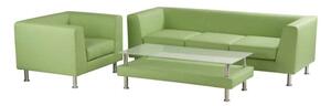Notre Dame 103 - minimal stílusú 3 személyes kanapé krómozott fémlábakkal, választható kárpitozással