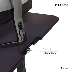 JAN NOWAK ELLA 1600 állítható magasságú asztal, elektromos íróasztal, 1600x720x750, dió-antracit