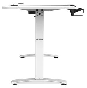 JAN NOWAK ELLA 1600 állítható magasságú asztal, elektromos íróasztal, 1600x720x750, fehér