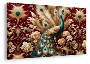 Kép – Elegáns páva (90x60 cm)