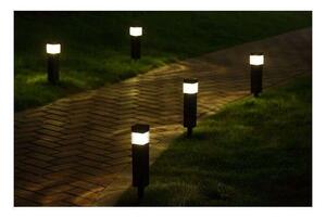 Polifach LED-es kerti Napelemes Lámpa 29,5cm (P-301) #fekete 12db