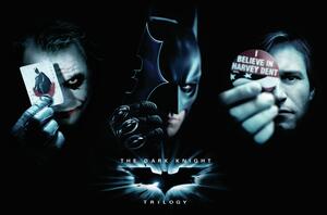 Művészi plakát The Dark Knight Trilogy - Trio, (40 x 26.7 cm)
