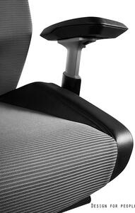 UNIQUE RONIN ergonomikus irodai szék, fehér váz-szürke háló