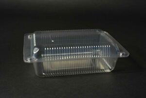 Süteményes műanyag doboz alj+tető 24,5x17x8 cm