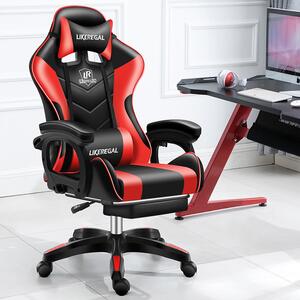 Likeregal 920 gamer szék lábtartóval piros (LI-SW110PI)