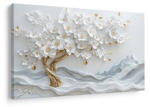 Kép – 3D elegáns életfa (90x60 cm)