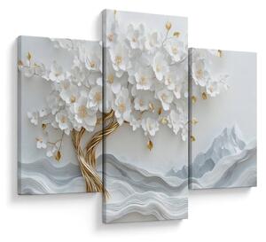Kép – 3D elegáns életfa (90x60 cm)