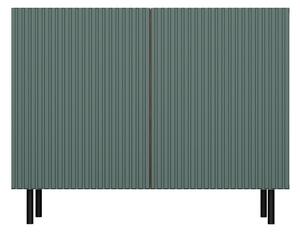 Aldabra MIX Kama 2 komód (egyenes mintázat), 78x100x40 cm, tölgy-zöld