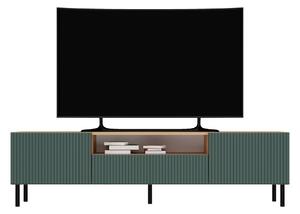 Aldabra MIX RTV KAMA160 TV állvány (egyenes mintázat), 43x160x40 cm, tölgy-zöld