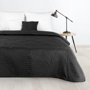 Modern ágytakaró Boni fekete Szélesség: 170 cm | Hossz: 210 cm
