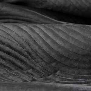 Minőségi steppelt ágytakaró fekete színben Szélesség: 220 cm | Hossz: 240 cm
