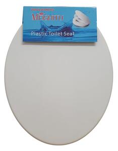 Meishitu Wc-Ülőke - Műanyag - Műanyag Zsanérokkal - Fehér