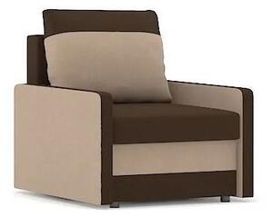 MILTON fotel, normál szövet, hab töltőanyag, szín - barna / cappuccino