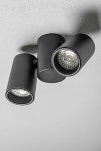 Lámpa Mennyezeti lámpatest LUPO, aluminium, 17.5x5.6x11.5, IP20, 2*GU10, max. 50W, kör, fekete
