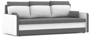 MILTON kanapéágy, normál szövet, hab töltőanyag, szín - szürke / fehér