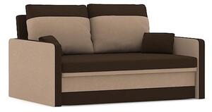 MILTON kinyitható kanapé, normál szövet, hab töltőanyag, szín - barna / cappuccino