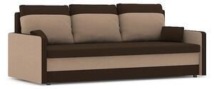 MILTON kanapéágy, normál szövet, hab töltőanyag, szín - barna / cappuccino