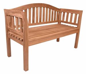 DIVERO Kerti pad 2 személyes teak fa tömör fa