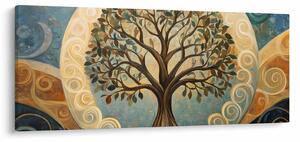 Kép – Életfa és spirálok (120x50 cm)