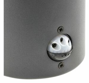 Lámpa Kerti lámpatest MEDIO-AU PIR,E27,MAX.15W,IP54,AC220-240V,50-60Hz, falra szerelhető, grafit