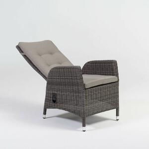 Kingston műrattan relax fotel szürkés-barna