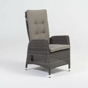 Kingston műrattan relax fotel szürkés-barna